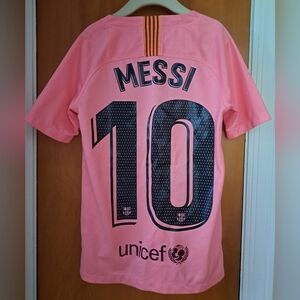 Nike Pink Messi Soccer Jersey